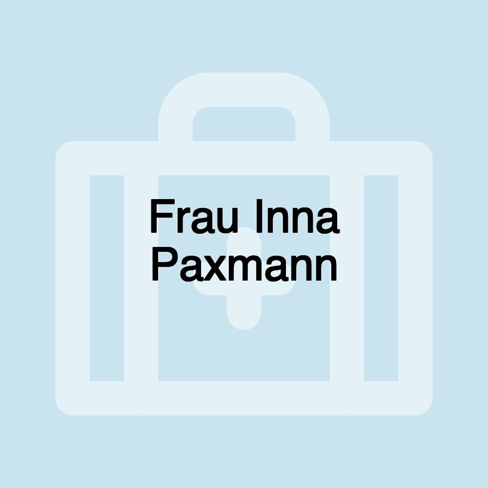 Frau Inna Paxmann