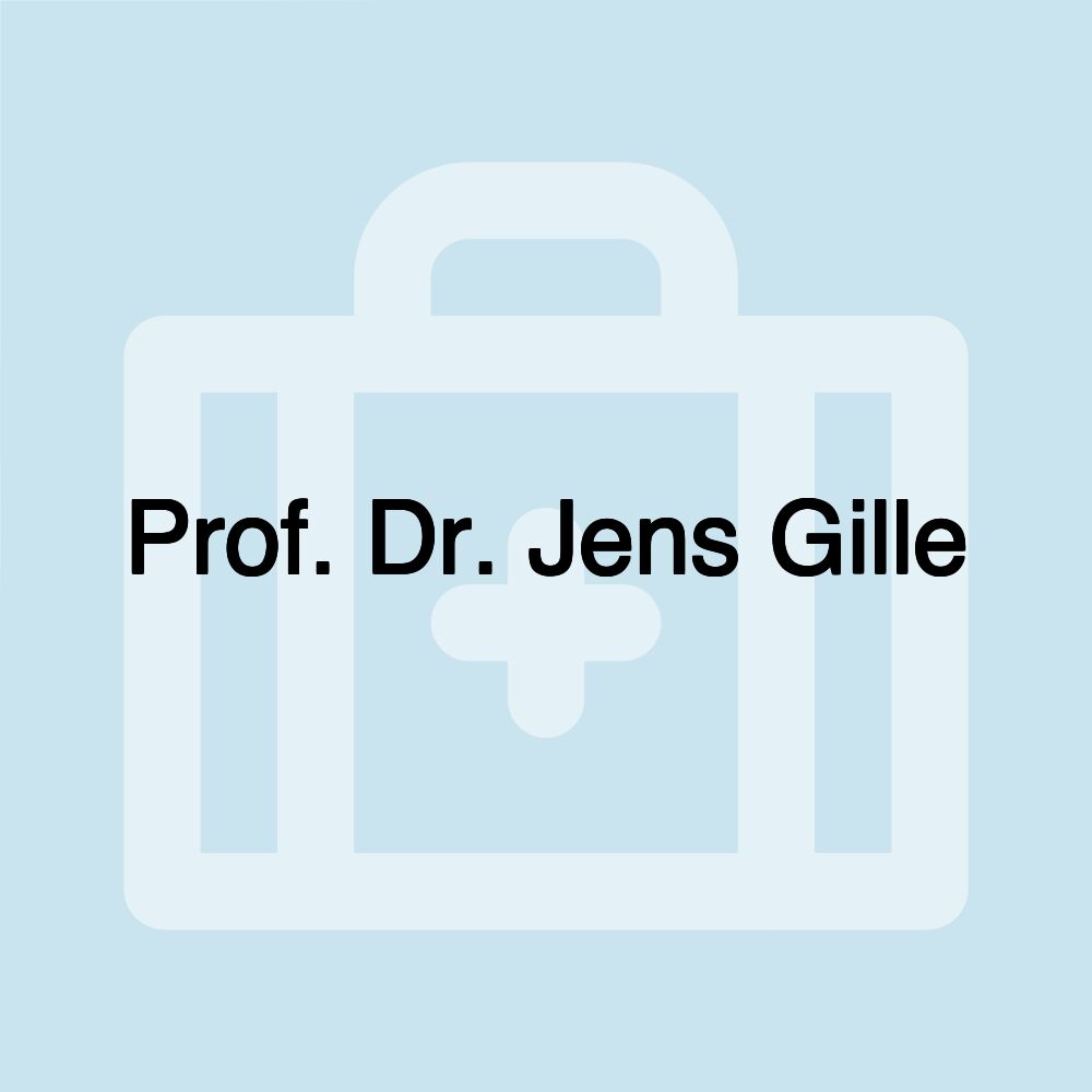 Prof. Dr. Jens Gille