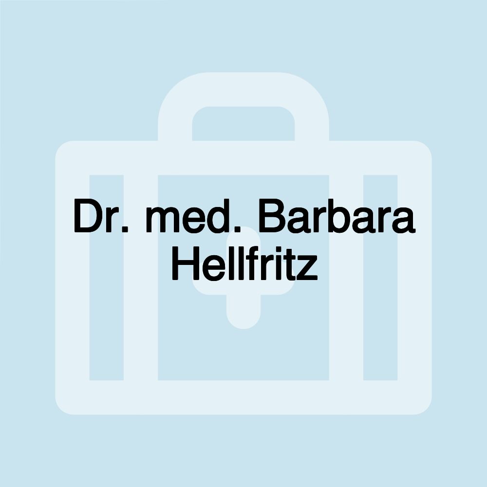 Dr. med. Barbara Hellfritz