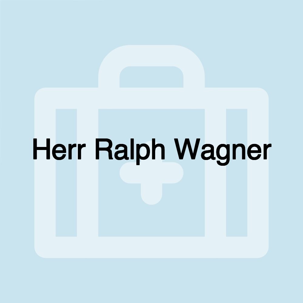 Herr Ralph Wagner