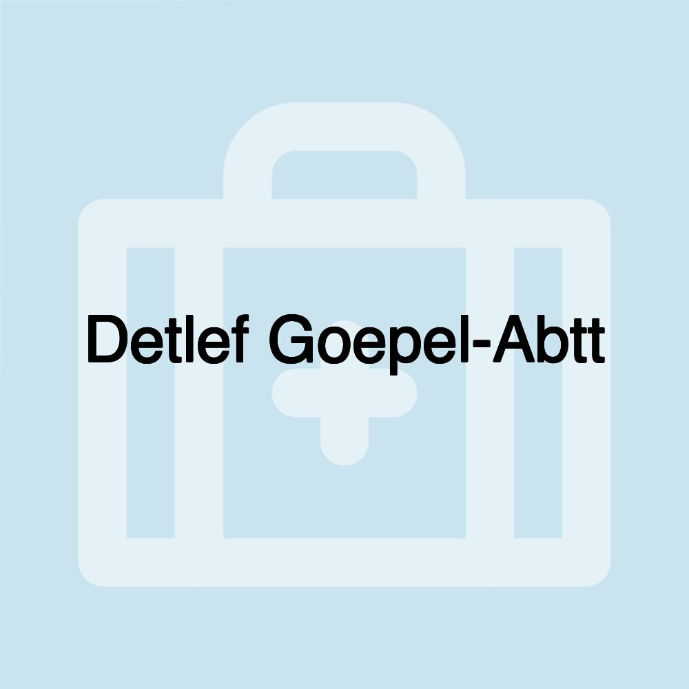 Detlef Goepel-Abtt