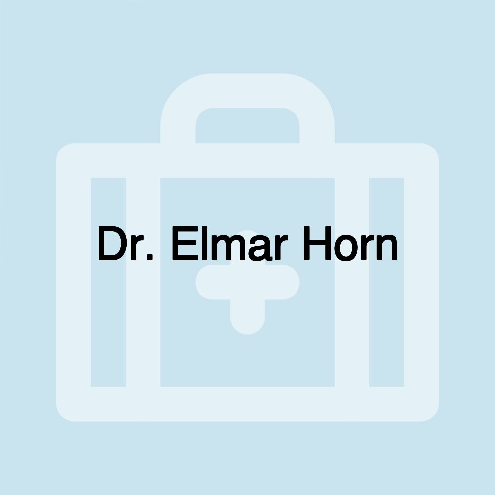 Dr. Elmar Horn