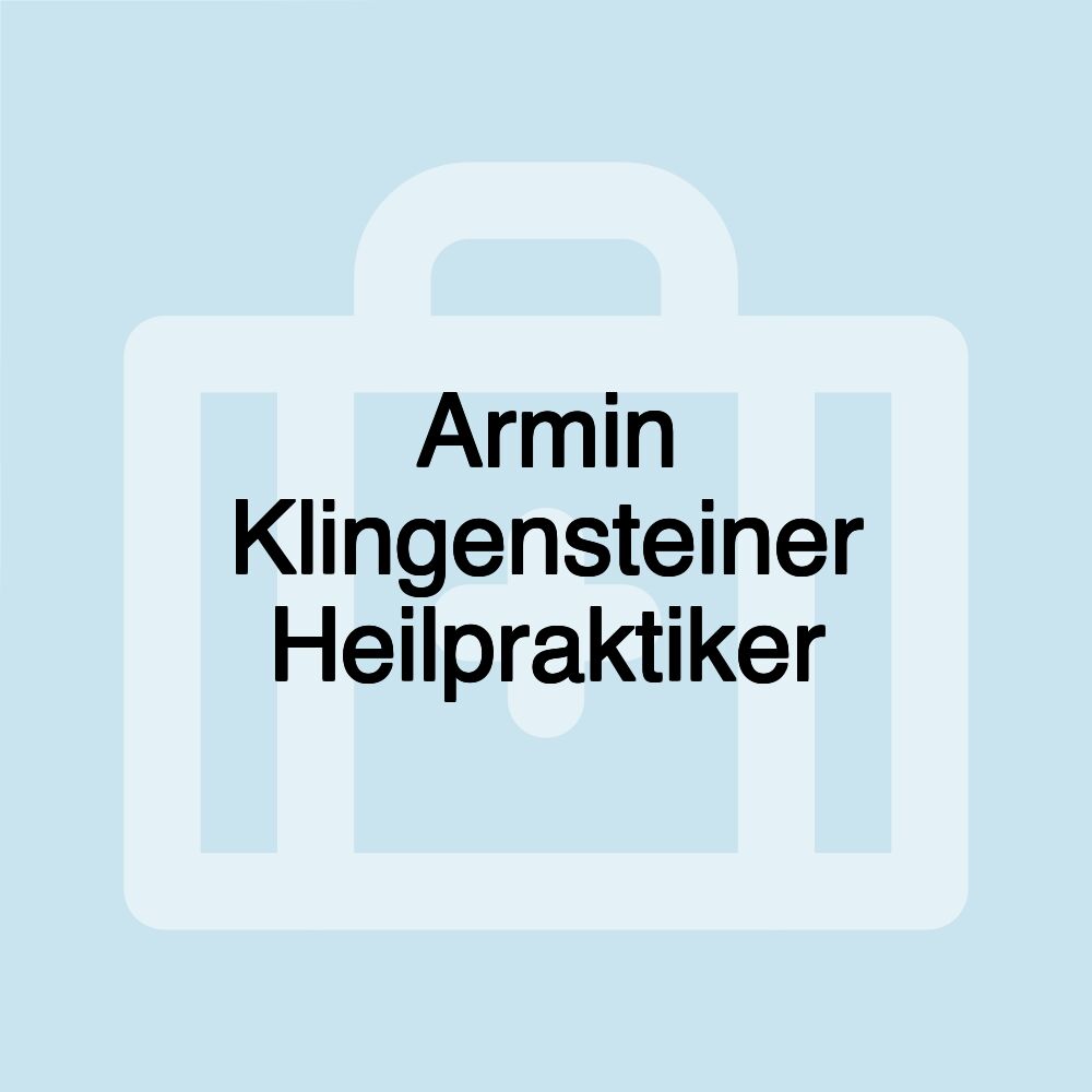 Armin Klingensteiner Heilpraktiker