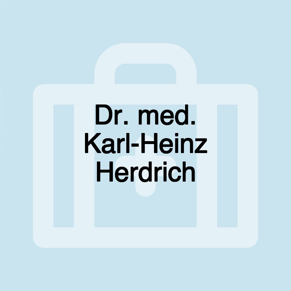 Dr. med. Karl-Heinz Herdrich