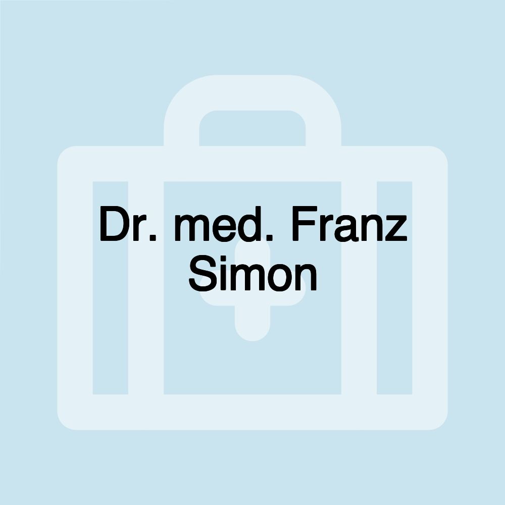 Dr. med. Franz Simon