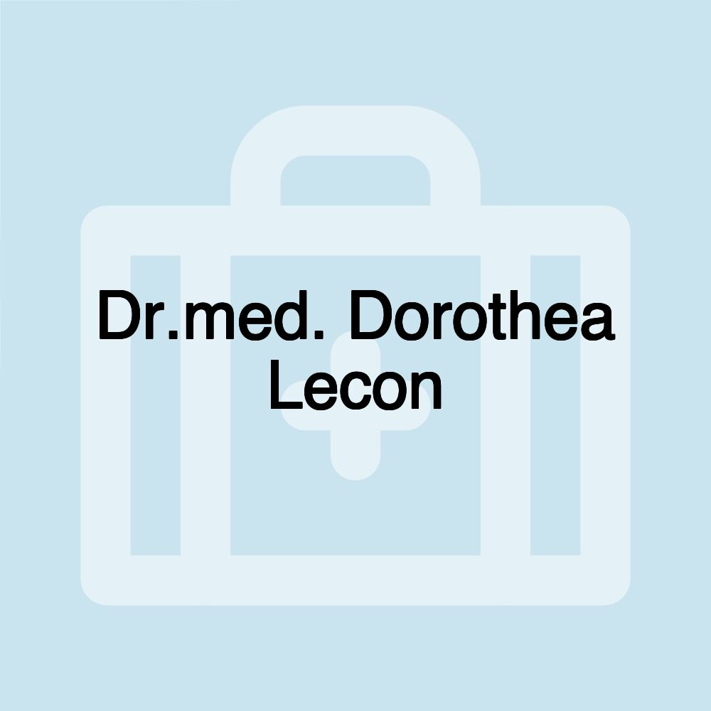 Dr.med. Dorothea Lecon