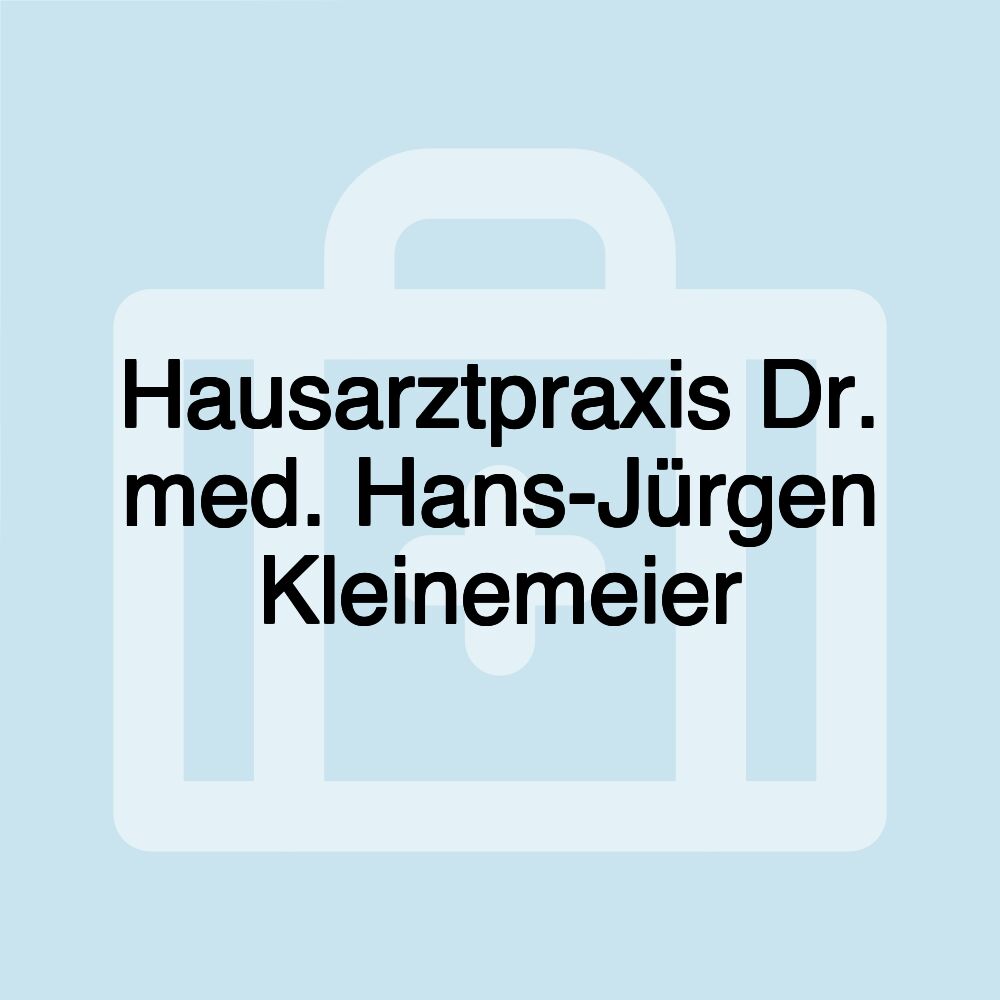 Hausarztpraxis Dr. med. Hans-Jürgen Kleinemeier