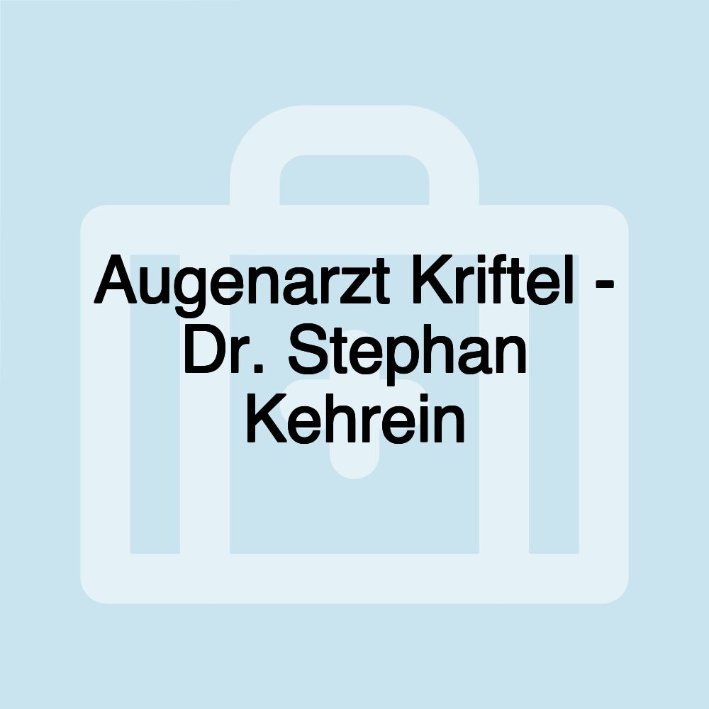 Augenarzt Kriftel - Dr. Stephan Kehrein