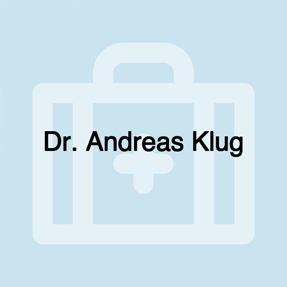 Dr. Andreas Klug