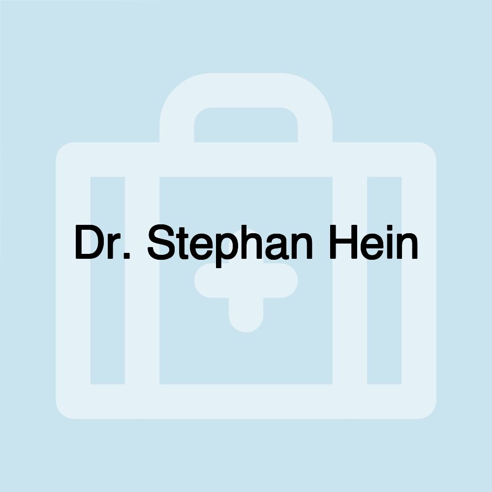 Dr. Stephan Hein