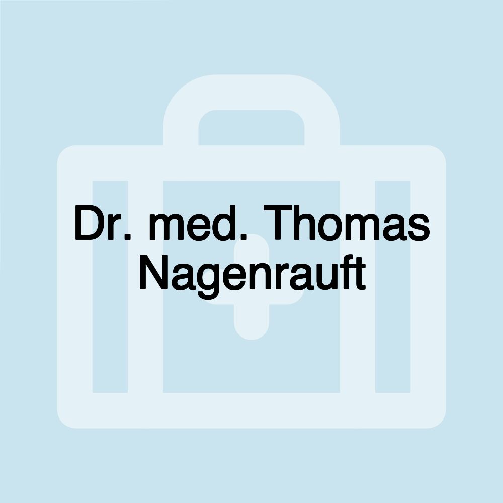 Dr. med. Thomas Nagenrauft