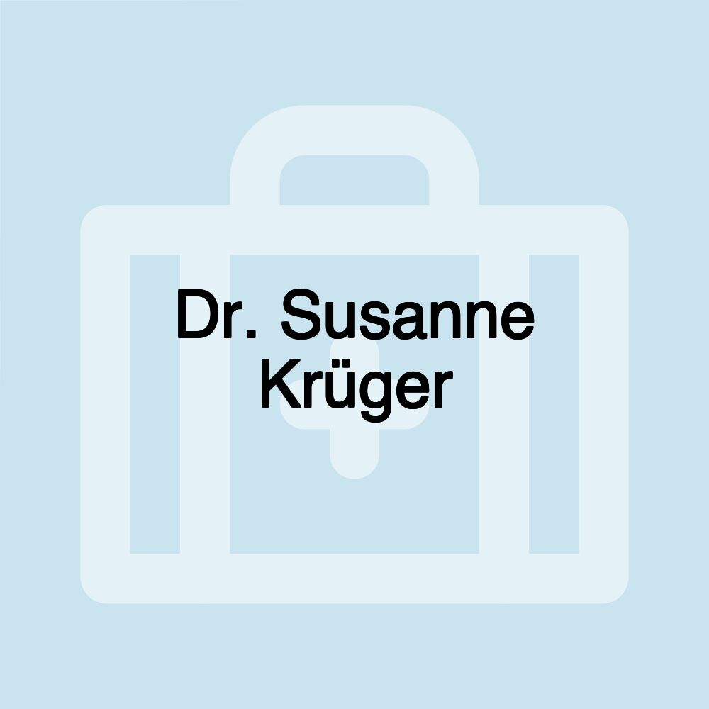 Dr. Susanne Krüger