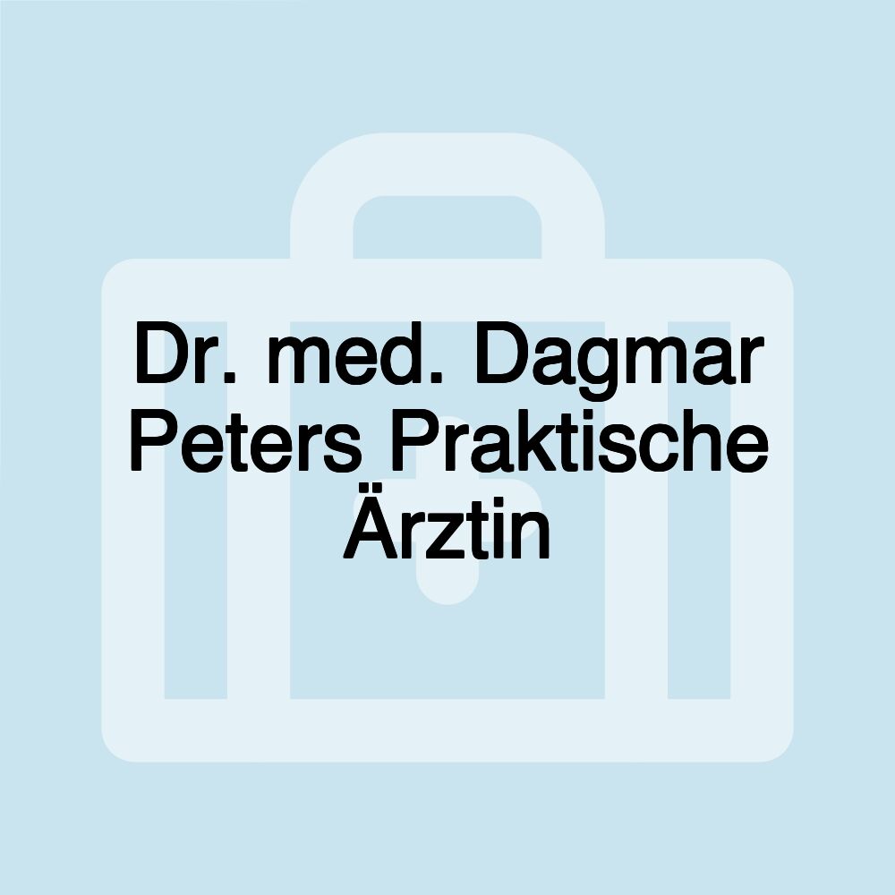 Dr. med. Dagmar Peters Praktische Ärztin