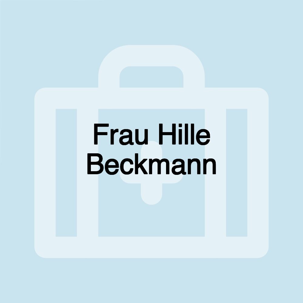 Frau Hille Beckmann