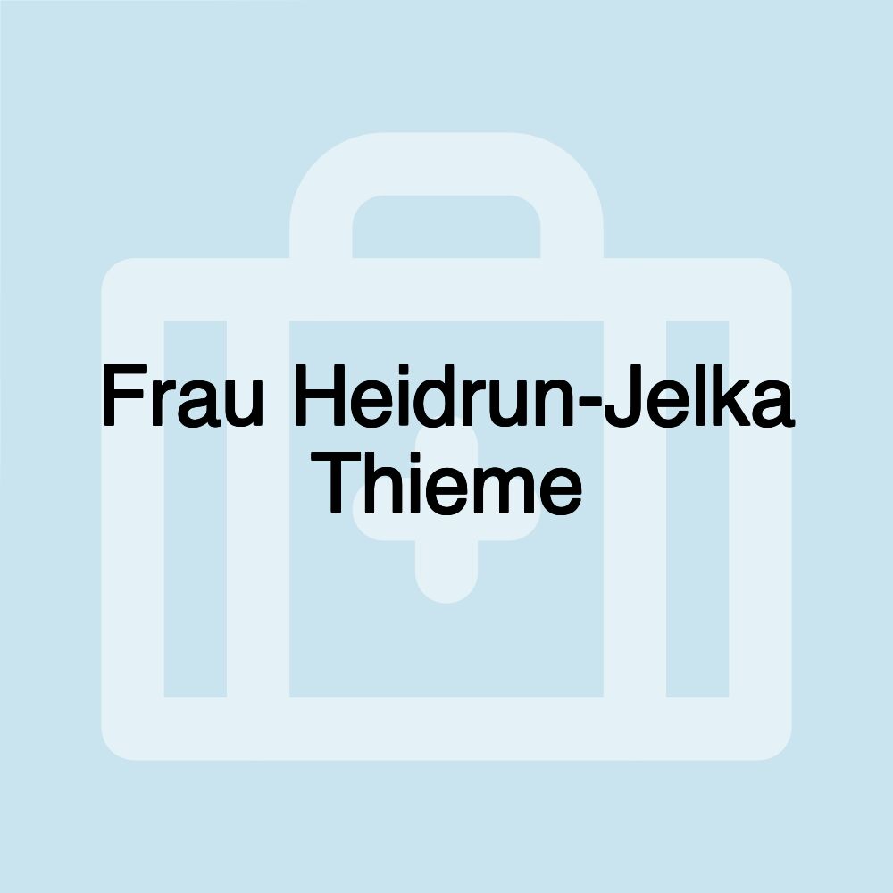 Frau Heidrun-Jelka Thieme