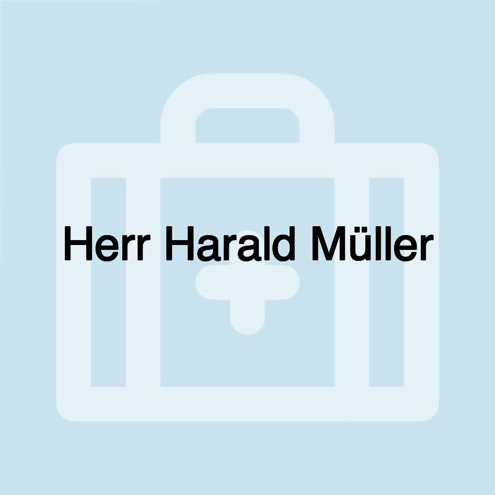 Herr Harald Müller