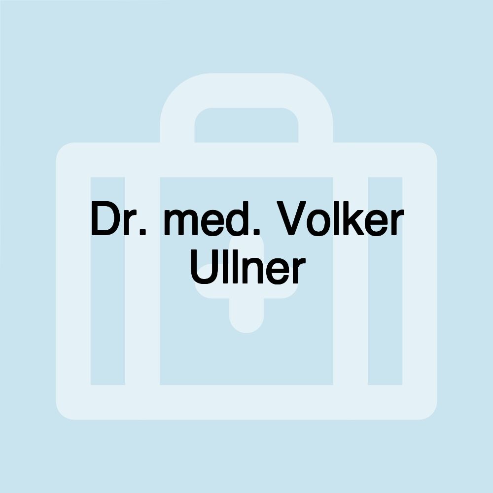 Dr. med. Volker Ullner