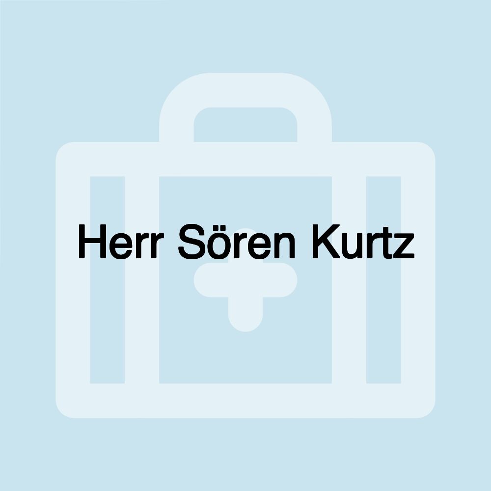 Herr Sören Kurtz