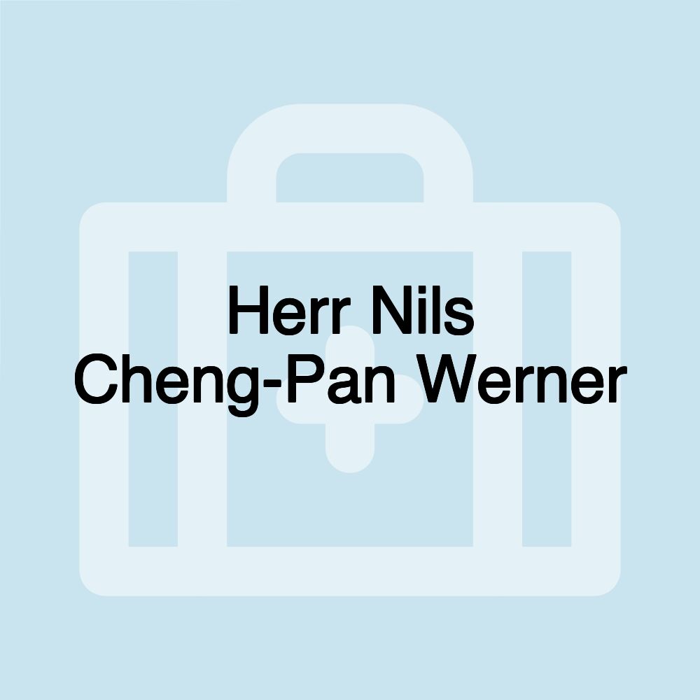 Herr Nils Cheng-Pan Werner