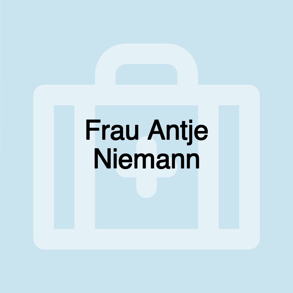 Frau Antje Niemann