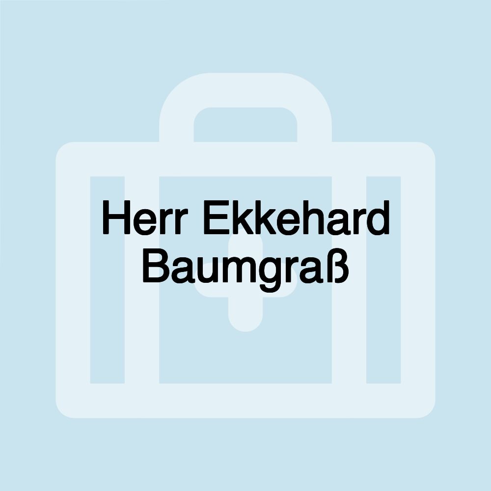 Herr Ekkehard Baumgraß