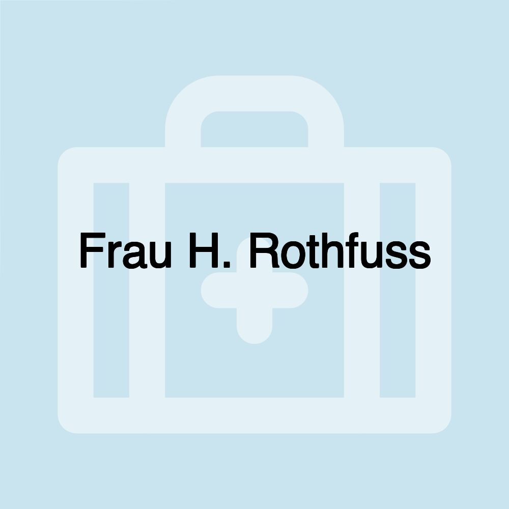 Frau H. Rothfuss