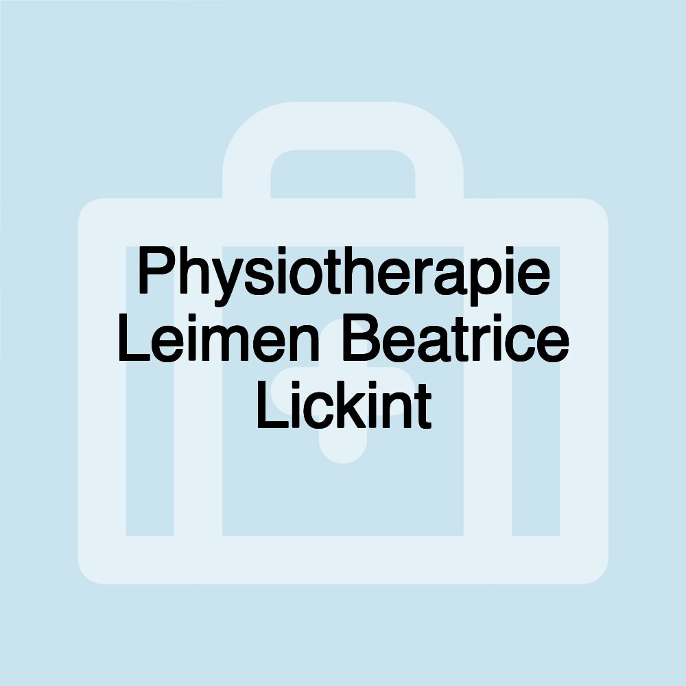 Physiotherapie Leimen Beatrice Lickint