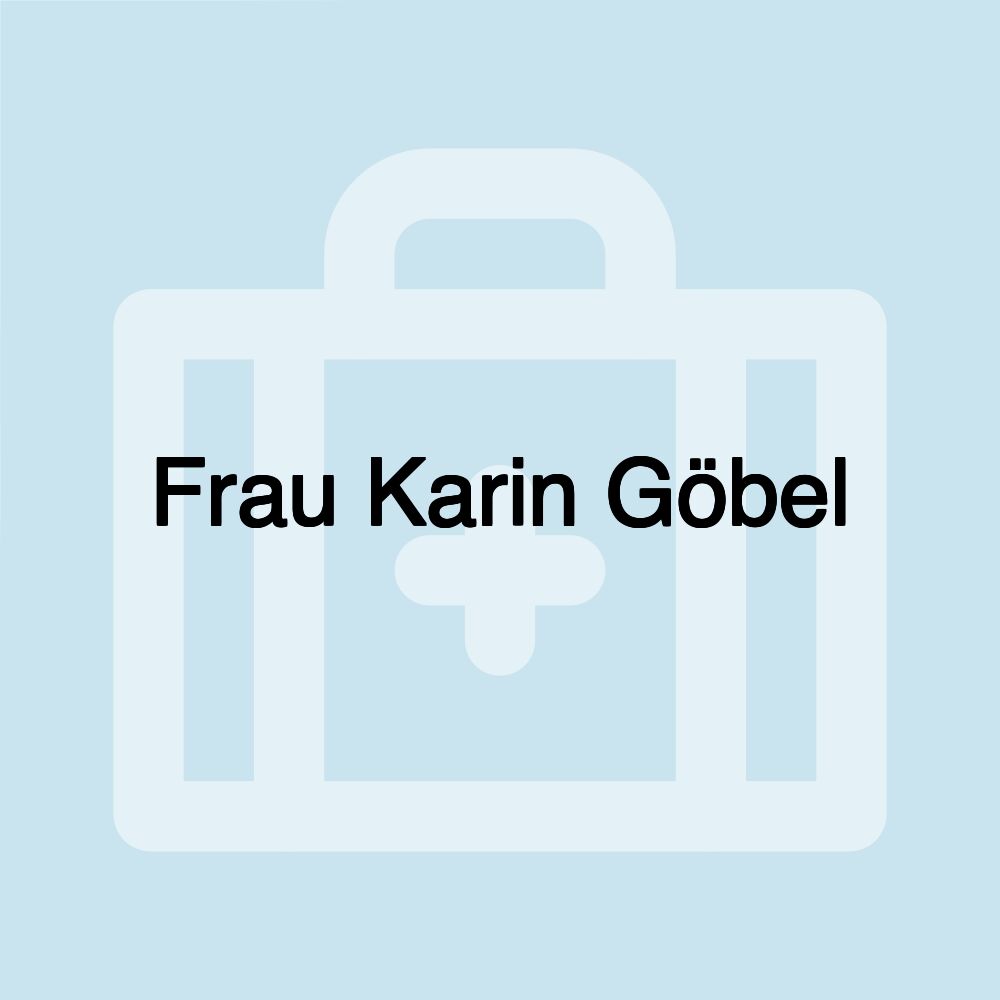 Frau Karin Göbel