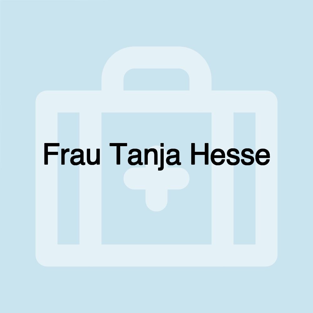 Frau Tanja Hesse