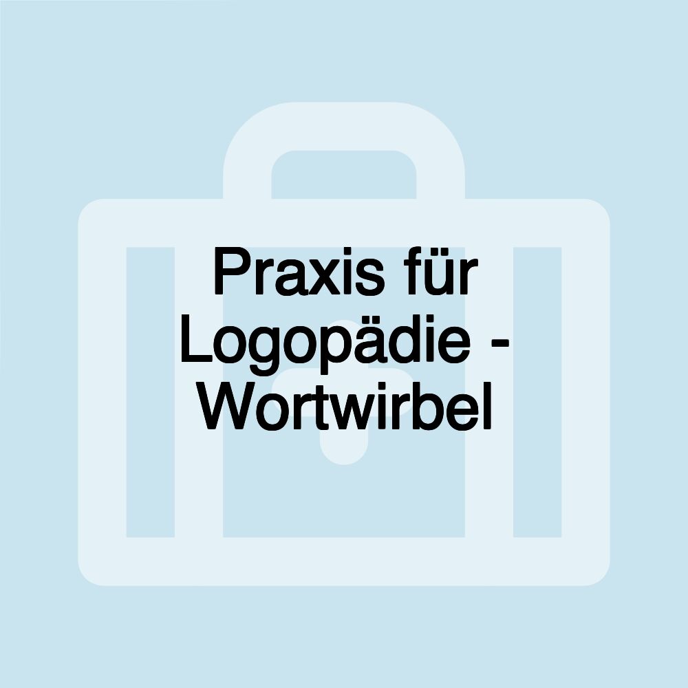 Praxis für Logopädie - Wortwirbel