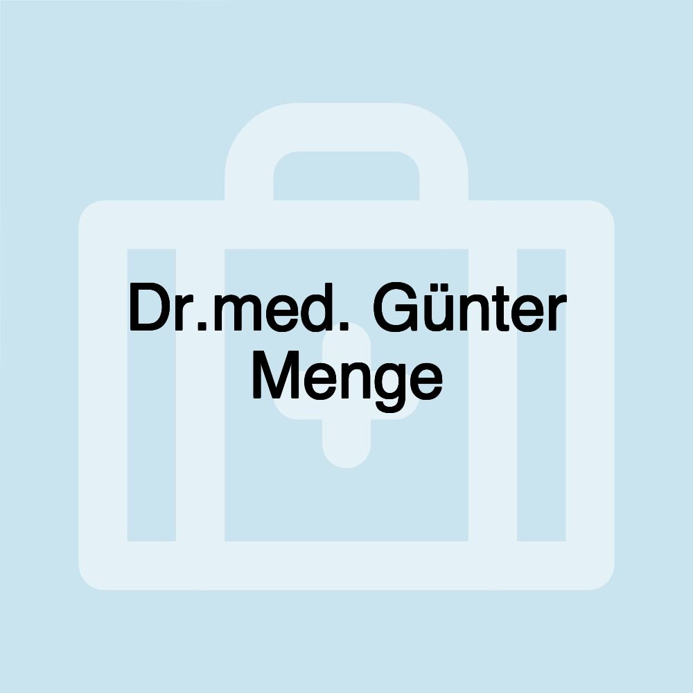 Dr.med. Günter Menge