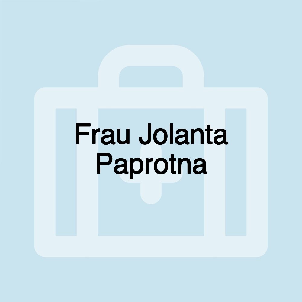 Frau Jolanta Paprotna