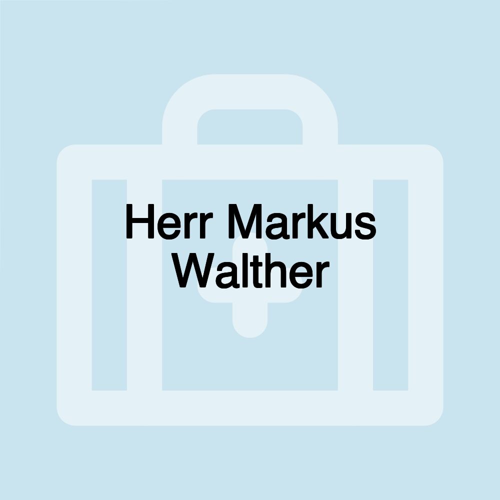 Herr Markus Walther