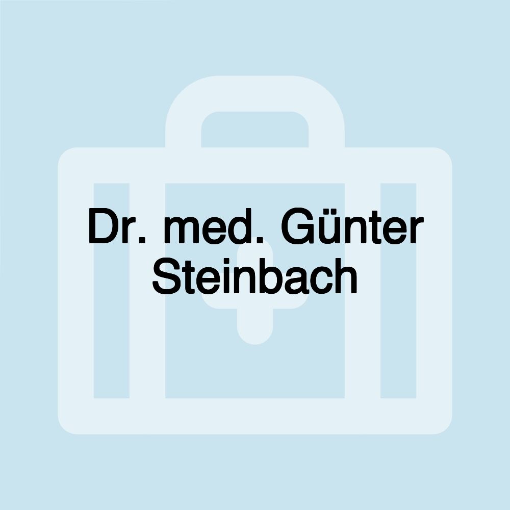 Dr. med. Günter Steinbach