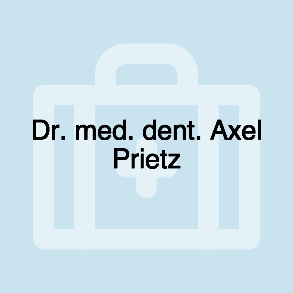 Dr. med. dent. Axel Prietz