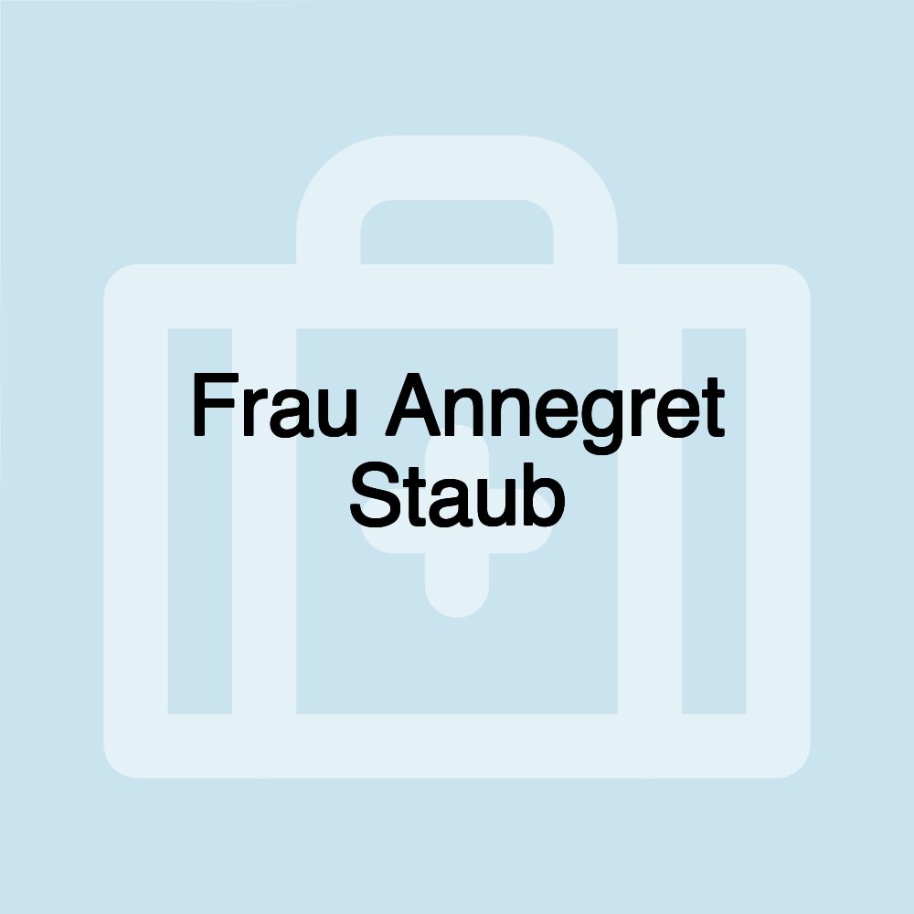 Frau Annegret Staub