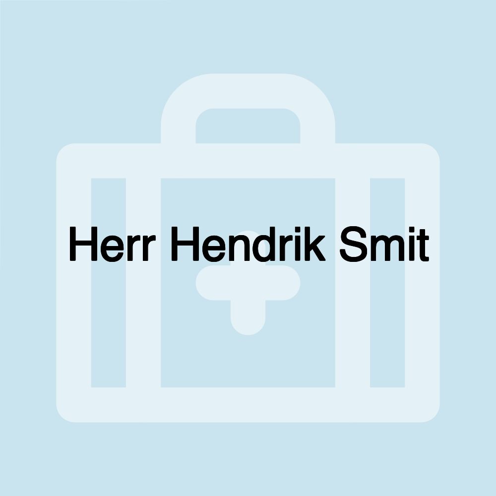 Herr Hendrik Smit