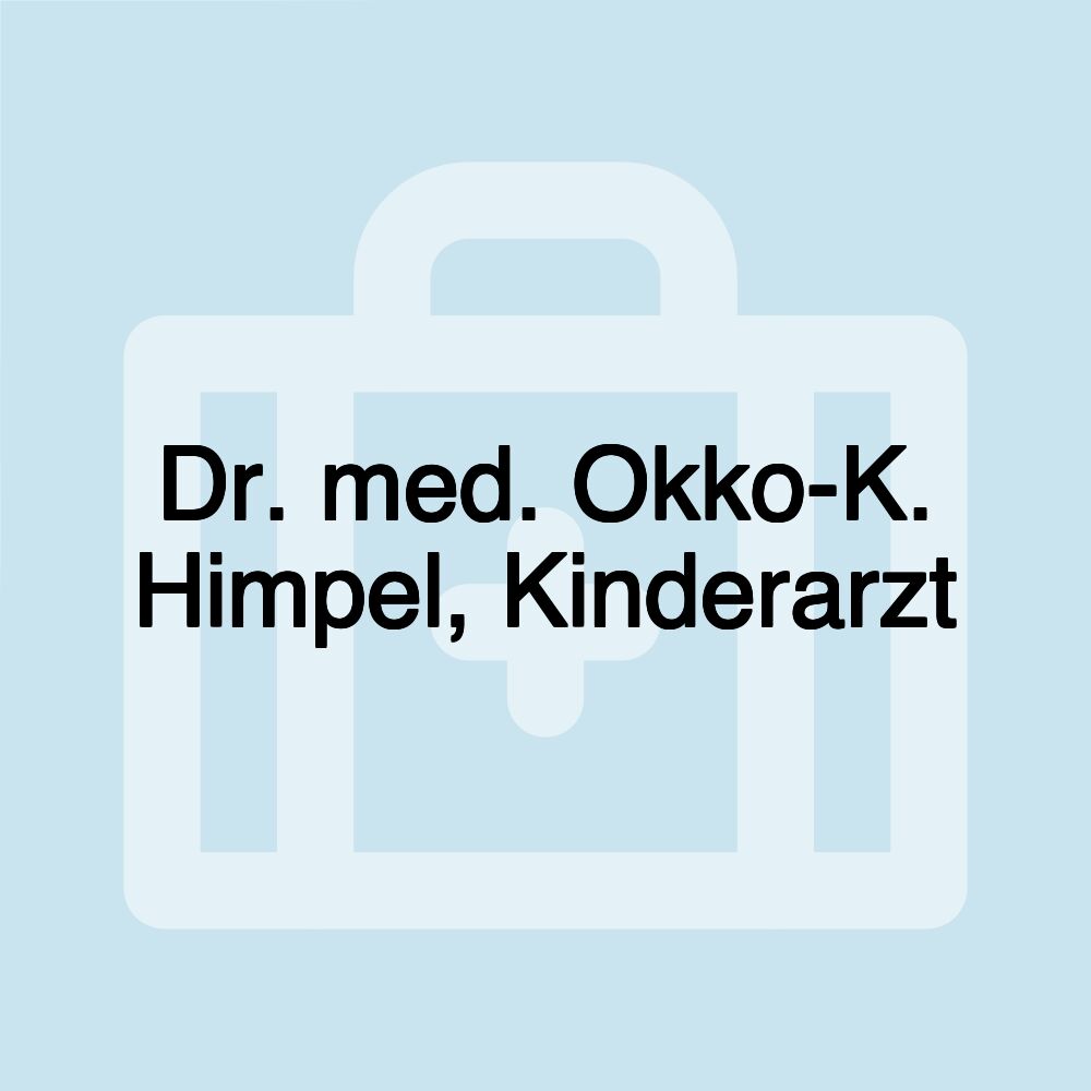 Dr. med. Okko-K. Himpel, Kinderarzt