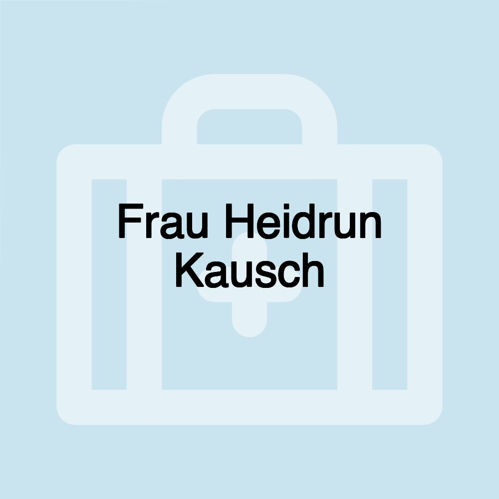 Frau Heidrun Kausch