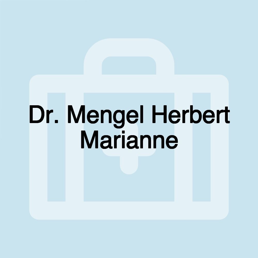 Dr. Mengel Herbert Marianne