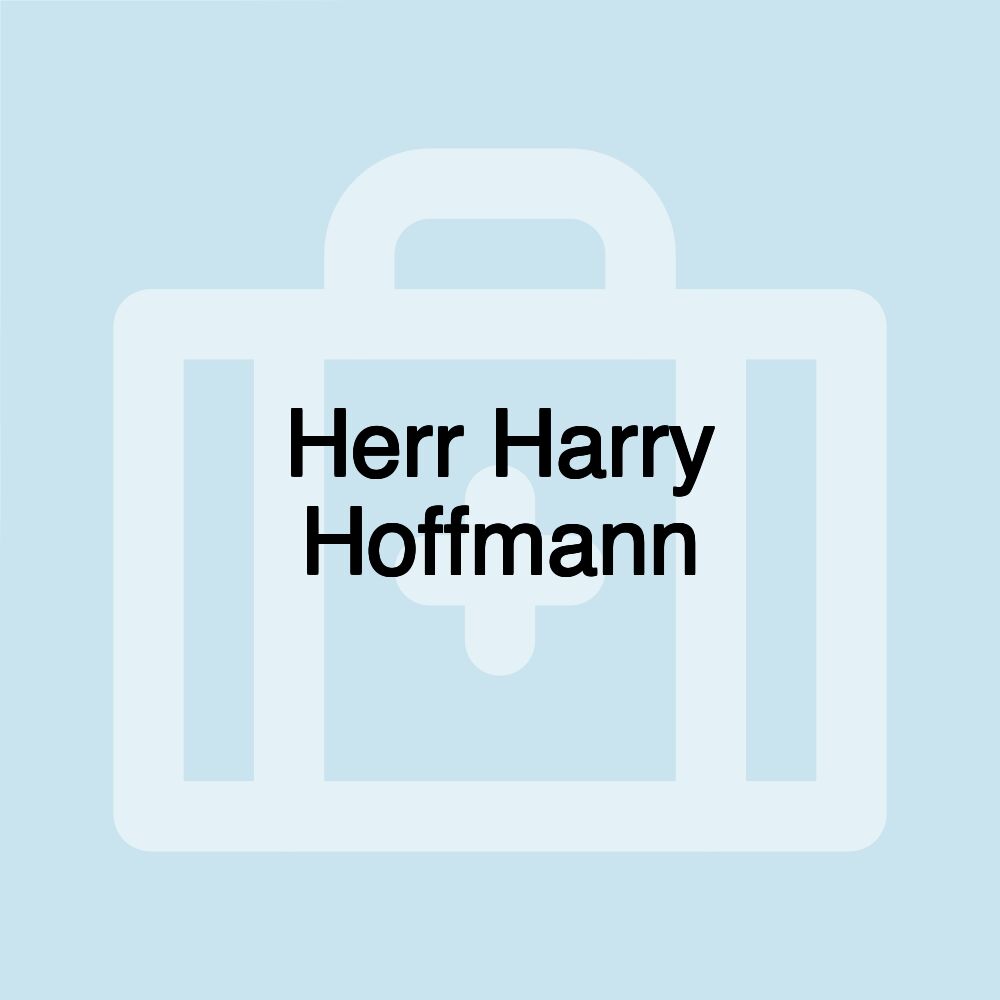 Herr Harry Hoffmann