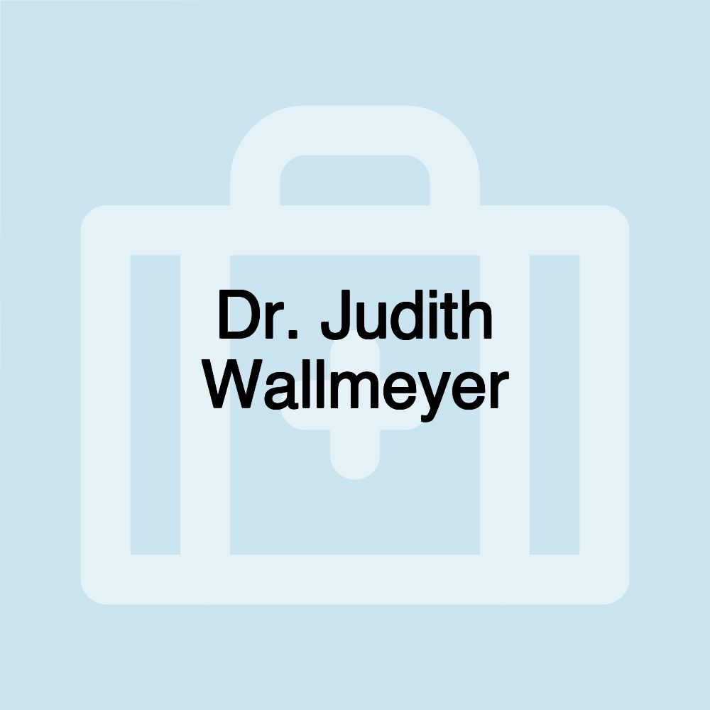 Dr. Judith Wallmeyer