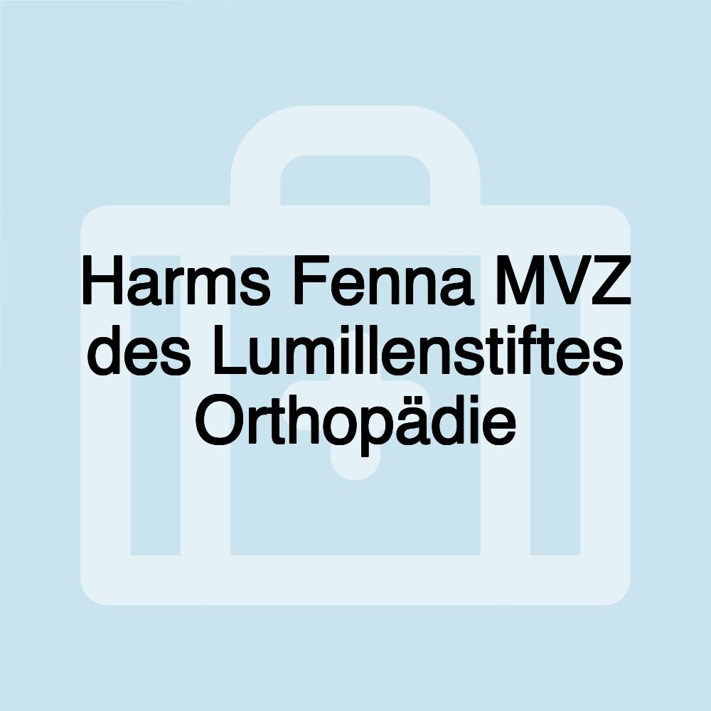 Harms Fenna MVZ des Lumillenstiftes Orthopädie