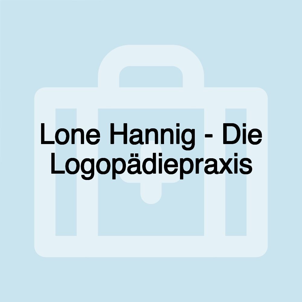 Lone Hannig - Die Logopädiepraxis