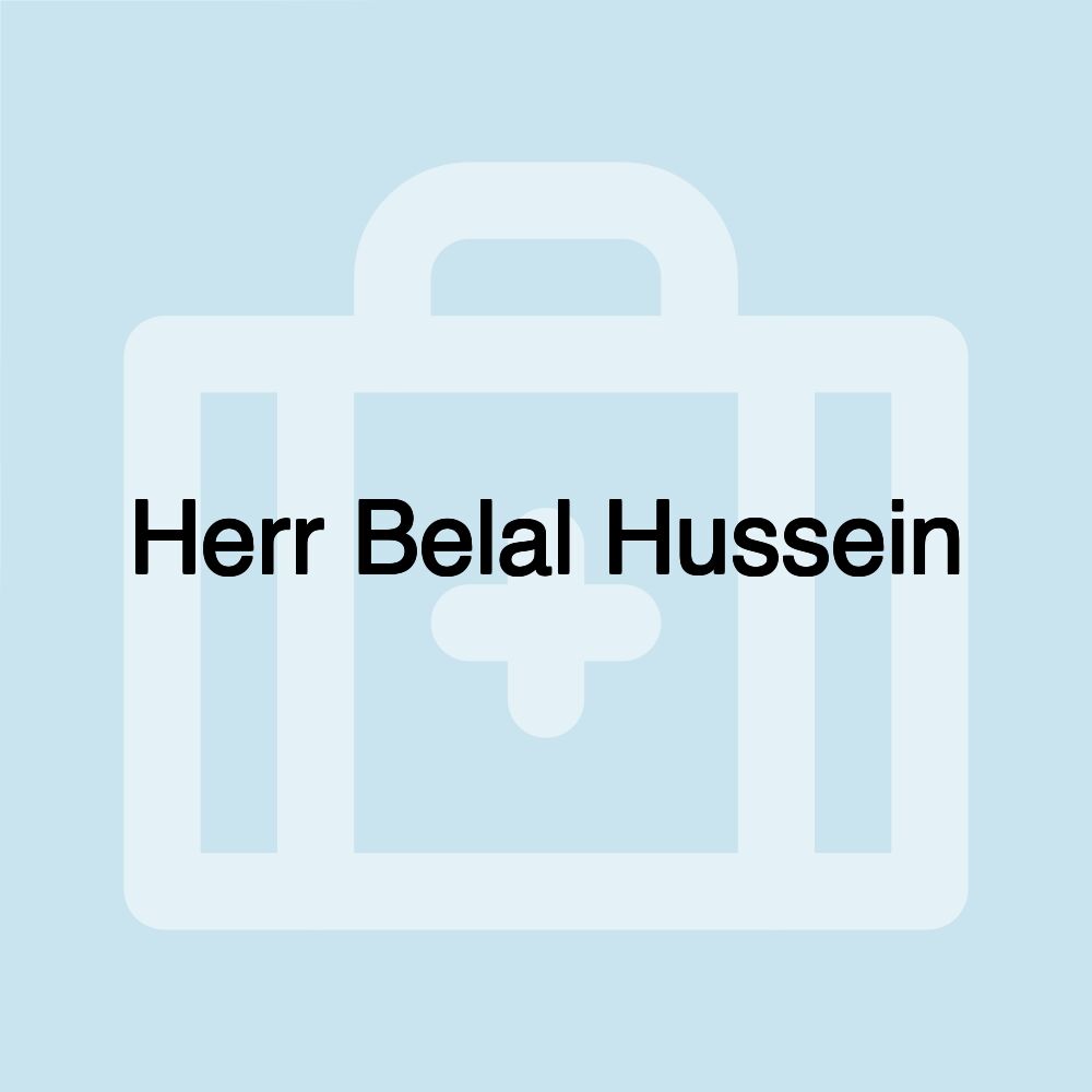 Herr Belal Hussein