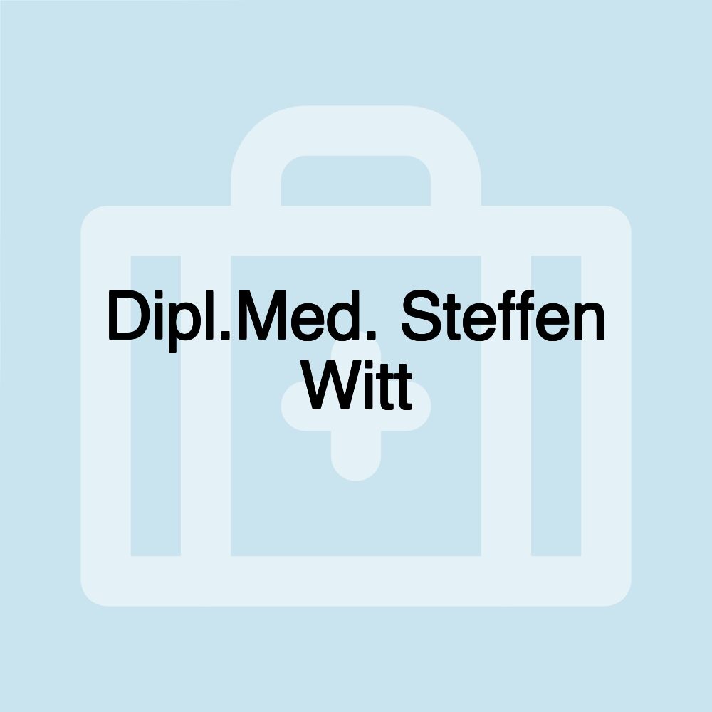 Dipl.Med. Steffen Witt