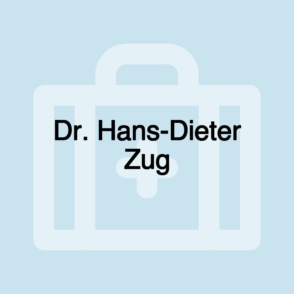 Dr. Hans-Dieter Zug