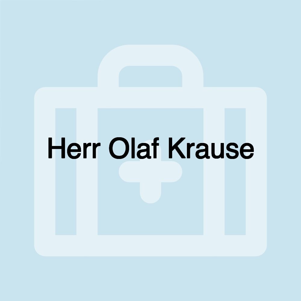 Herr Olaf Krause