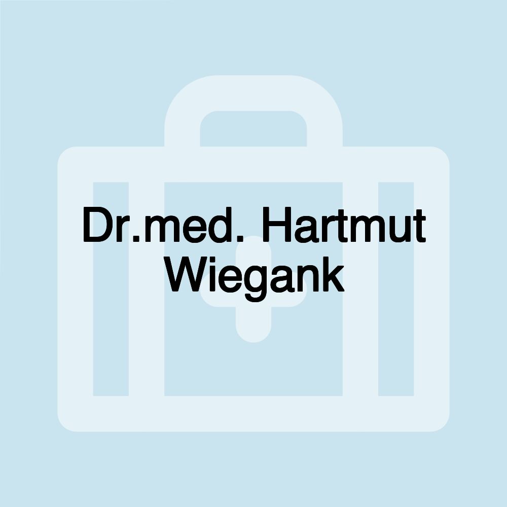 Dr.med. Hartmut Wiegank