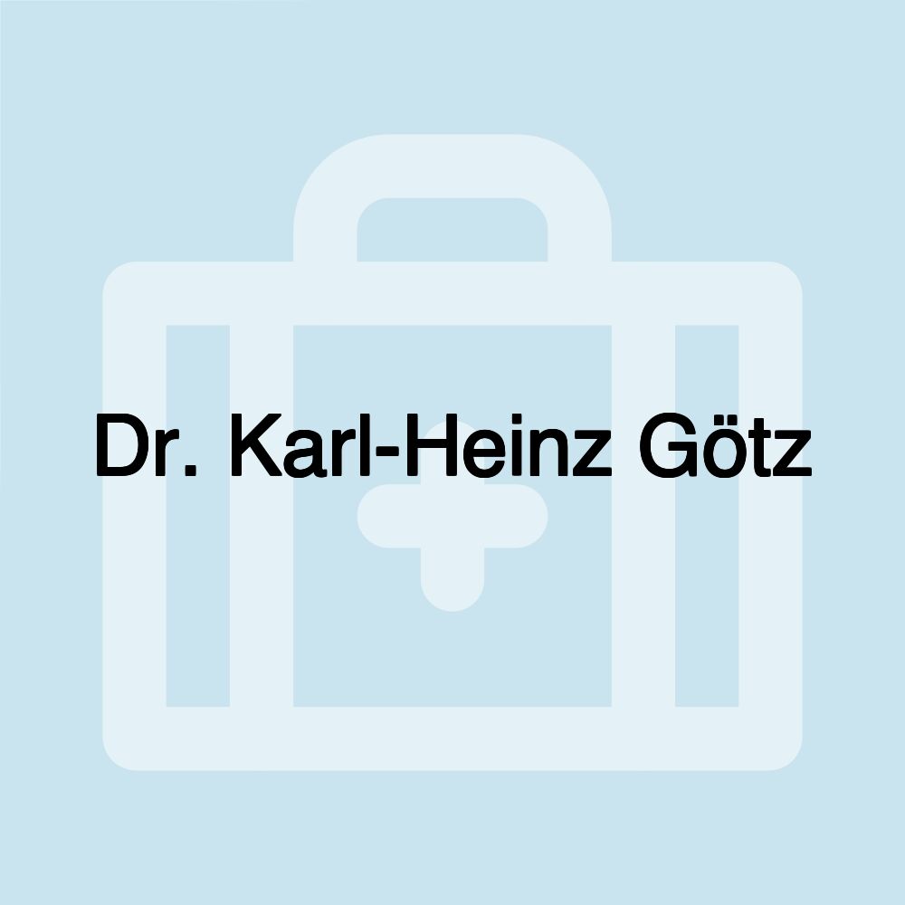 Dr. Karl-Heinz Götz